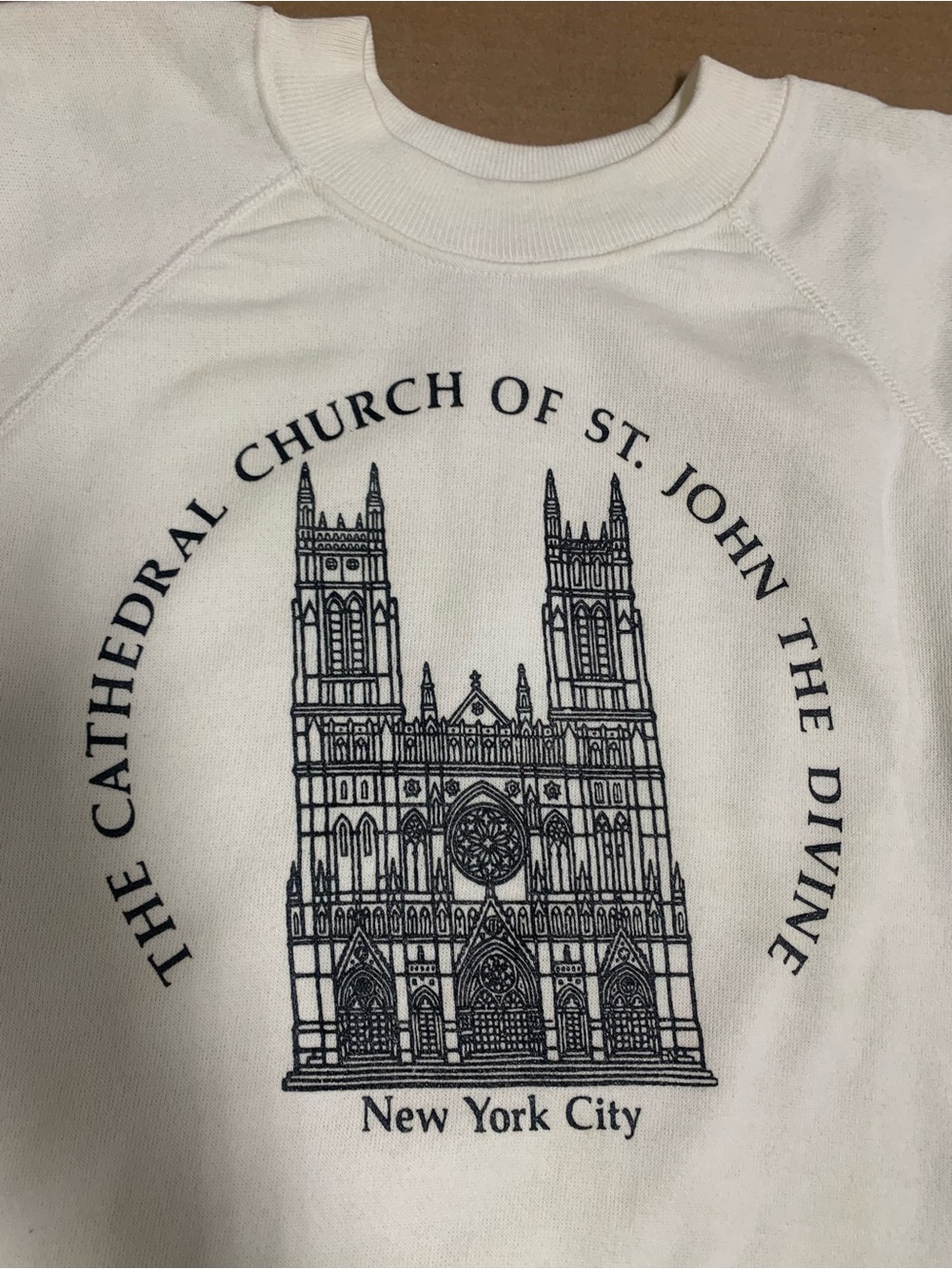 90s The Cathedral Church of St John The Divine NYC Sweater -Lrg-Usa Made/ Rare